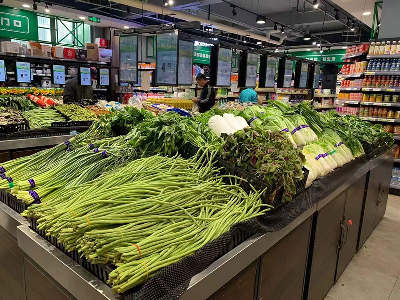 超市播音软件超市POP海报软件超市实用技巧——茎类蔬菜商品的陈列